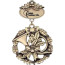 Traditional Wreath & Trumpet Holiday Ornament