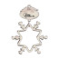 Snowflake Icon Holiday Ornament with Custom Decoration
