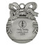 Pewter Finish Ball Shape Christmas Ornament with Custom Decoration