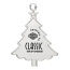 Silver Tree Shape Christmas Ornament