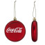 Red Shatter Proof Round Flat Ornament | Budget Ornaments