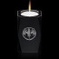 Abbey Candleholder - Black 3-1/8