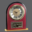 Minto Clock - Rosewood/Black/Gold 6.5 in.