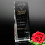 Westby Wedge Optical Crystal Award 8in