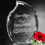 Lambent Flame Optical Crystal Award 6 in.