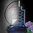 Azure Moon Optical Crystal Award 10 in.