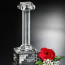 Ionic Column Optical Crystal Award 8 in. H