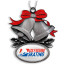  Custom Glitter Bells Christmas Holiday Ornament