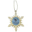  Custom Gold Snowflake Shape Die Cast Holiday Ornament