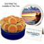  Custom Sugar Cookies in your color choice with Full Color Print on Tin Lid