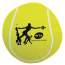 Tennis Ball Shaped Color Fitness Towel - Stock Design