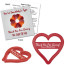 Heart Cookie Cutter with Your Company Branding on the Cookie Recipe
