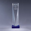 Excelsior Optical Crystal Award - Blue - LG