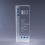 Dimensions In Blue Optic Crystal Award