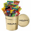  3.5 Gallon Crowd Pleaser Tin filled with Candy and Cookies