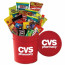  3.5 Gallon Crowd Pleaser Tin filled with Candy and Cookies