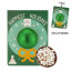Holiday Hot Chocolate Bomb Billboard Card - Wreath with Green Foil