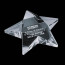 Pentagon Star Paperweight - Optical 4 in.