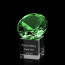 Gemstone Award on Cube - Emerald