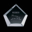 Valecrest Optical Crystal Hexagon Shape Award Papereight 6 in.
