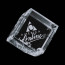 Carlton Bevelled Optical Crystal Cube Paperweight 3.5 in.