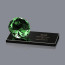 Gemstone Award on Black - Emerald