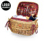  Highlander Picnic Basket, (Red Tartan)