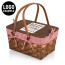 Kansas Handwoven Wood Picnic Basket