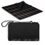 Blanket Tote Outdoor Picnic Blanket, (Black Tartan)