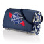 Blanket Tote XL Outdoor Picnic Blanket, (Blue Stripes & Navy w