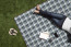 Blanket Tote XL Outdoor Picnic Blanket, (English Plaid & Camel