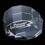 Cloverdale Paperweight - Optical 3-1/8 in.