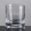 Rexdale Double Old Fashioned Glasses Engraved - 13.5 oz Crystalline