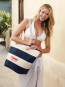 Vintage Cabana Canvas Tote Bag