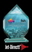  Custom Mallory Jade Glass Award - Large