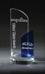 Harmony Sail Award - Cobalt Blue and Clear Glass