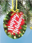  Custom Oval Glass Ornament or Suncatcher 3.75 in.