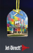  Custom Arched Glass Ornament or Suncatcher 3.75 in.