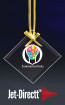  Custom Square Glass Ornament or Suncatcher - Etched