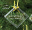  Custom Square Glass Ornament or Suncatcher - Etched