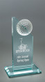 Golf Tower Award - Jade Glass - Medium