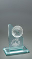 Golf Tower on Jade Glass Award - Small