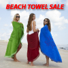 White Custom Printed Beach Towels 