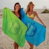 Custom Printed Color Velour Beach Towels